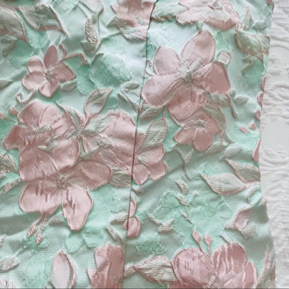 NWOT Lulus Never-Ending Love Mint Floral Jacquard Sleeveless Mini Dress - Picture 9 of 13